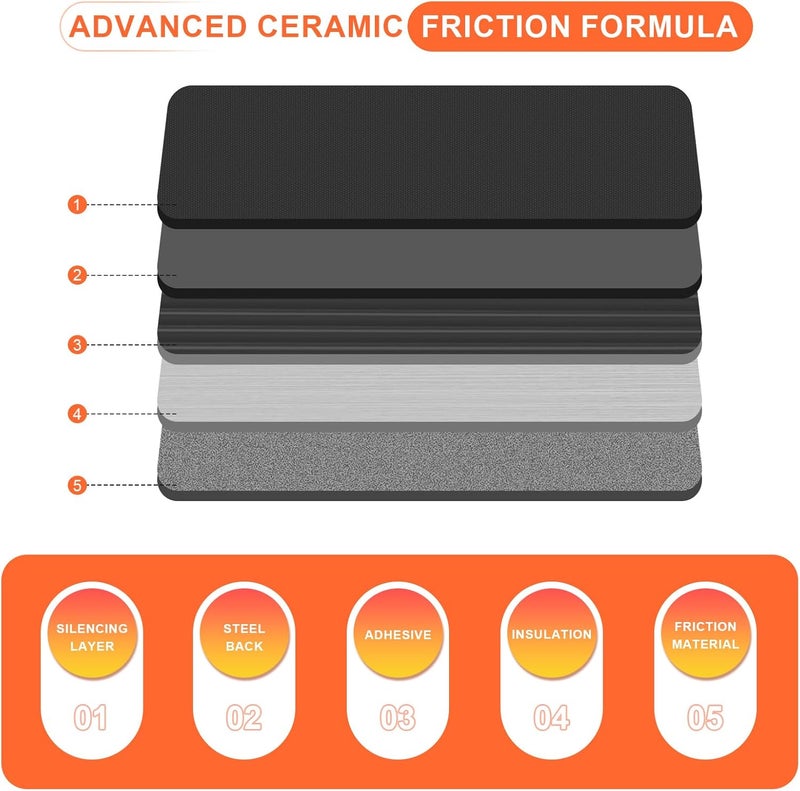 SUPLABEL Disc Brake Pad Set HZ699H for Buick Century, Regal; Cadillac Seville;Oldsmobile; Chevrolet Impala, Monte Carlo, Venture; Pontiac Bonneville, Grand Prix, Montana + More; FRONT - Image 5